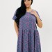 Платье женское арт. Пл-23 "Лютики фиолетовые" 
